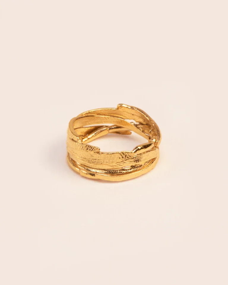 Wouters & Hendrix Leaf ring in silver RSC055GP — Juweliers Paul