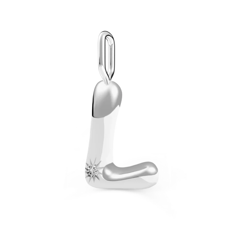 Diamanti Per Tutti L diamond Initial Charm Hanger M2644-1S8 — Juweliers Paul