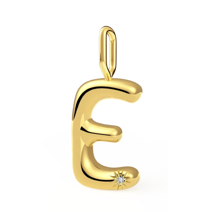 Diamanti Per Tutti E diamond Initial Charm Hanger M2646-3S8 — Juweliers Paul