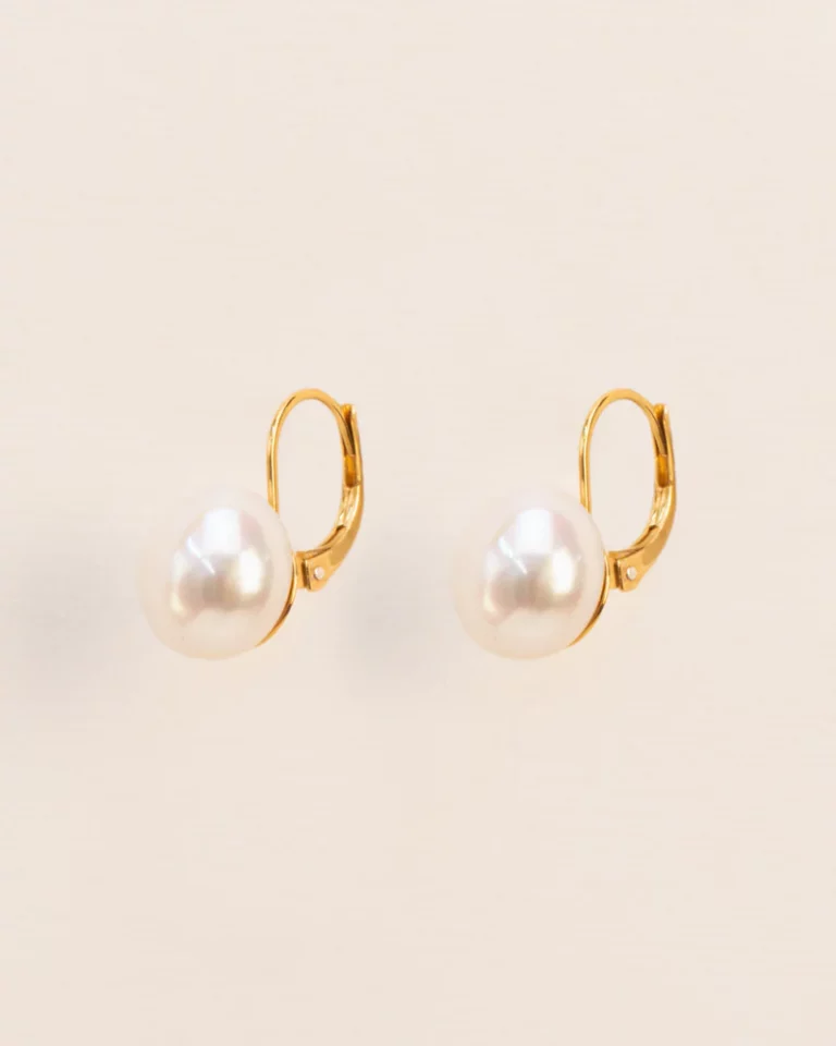 Wouters & Hendrix Leverback earrings with pearl in silver ESC031GP — Juweliers Paul