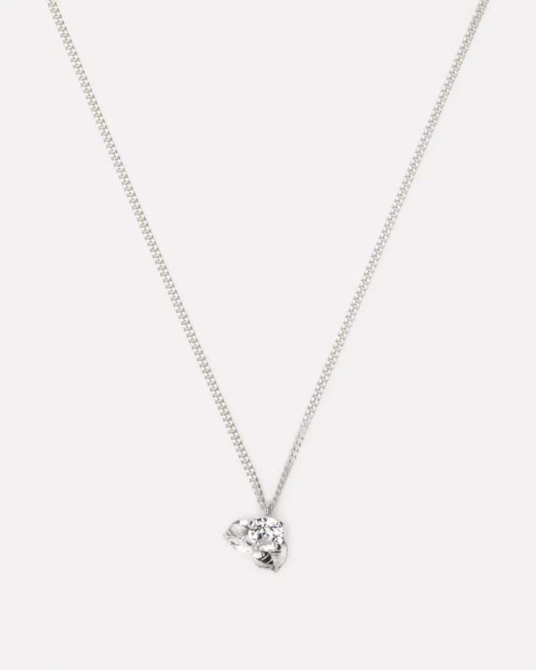 Wouters & Hendrix Necklace with clear crystal flower pendant NFF001SS — Juweliers Paul