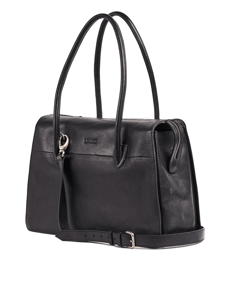 O My Bag Black Kate Black Stromboli Leather OMB-E150CS