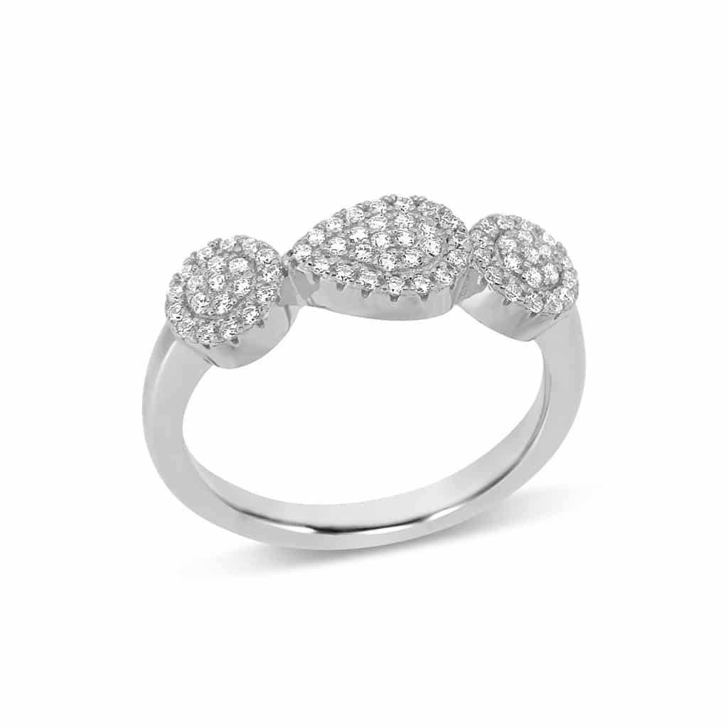 Silver Rose Ring R2180W