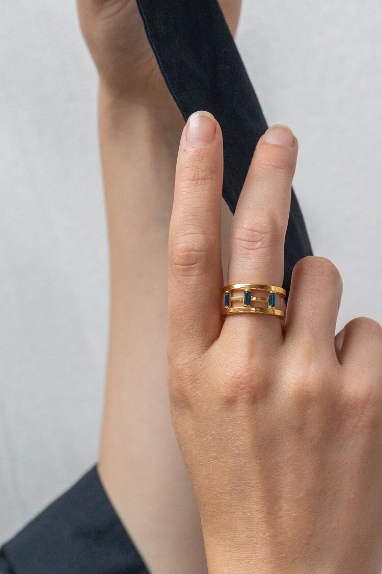 Studio Collect Polychrome Grid Ring JR11