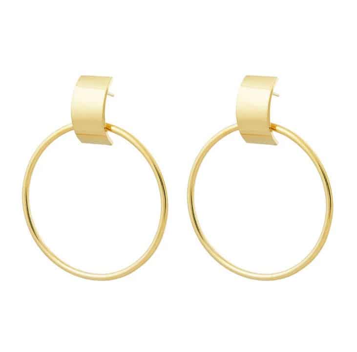 Studio Collect Large Curved Element Hoops KO12GP