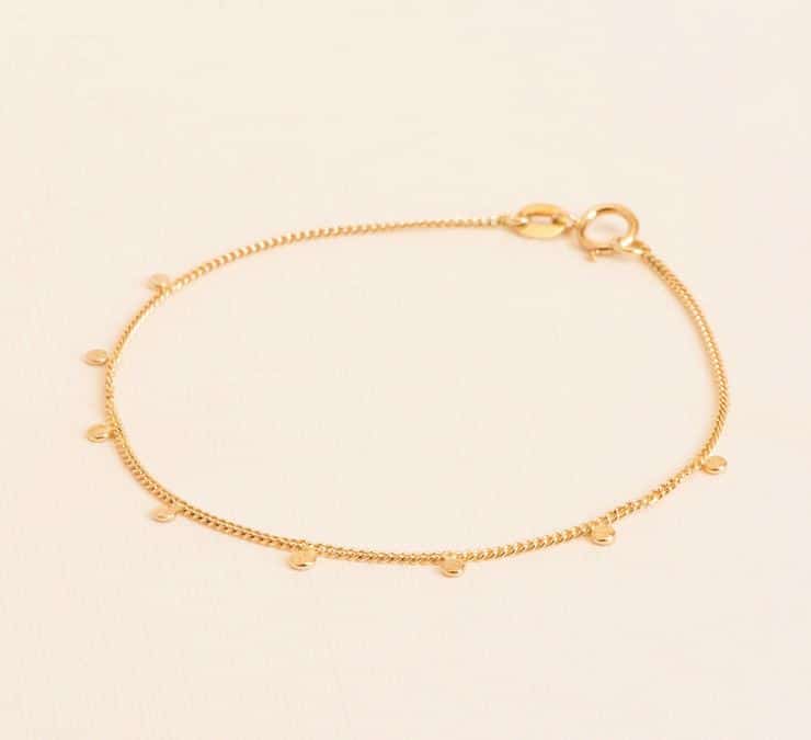 Wouters & Hendrix 18kt Gold fine Bracelet with Charms BGC007
