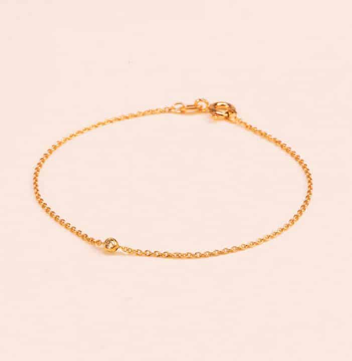 [TEST]-Wouters & Hendrix 18kt Gold Bracelet with white diamond BGD001