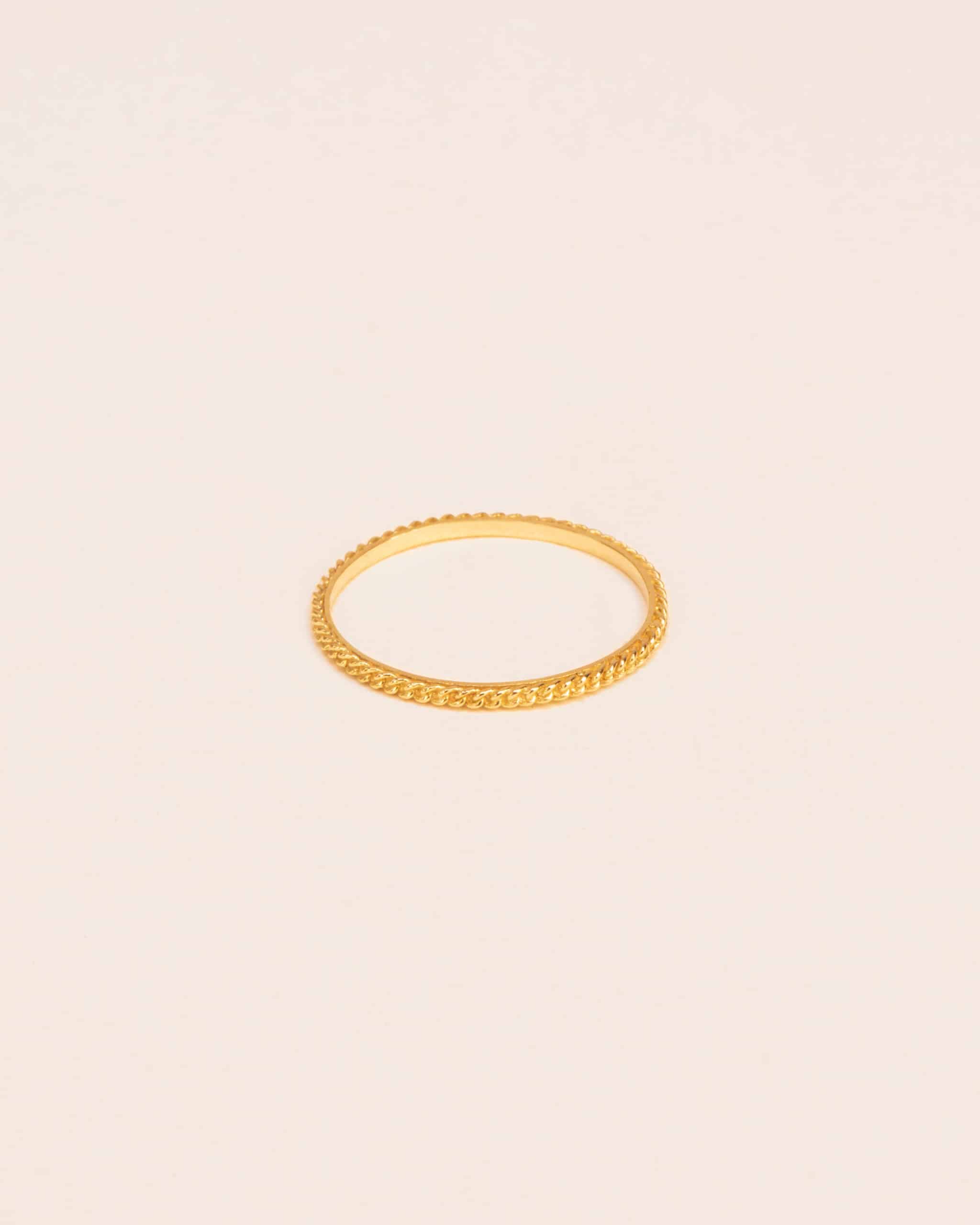 Wouters & Hendrix 18kt Gold Ring with gourmet chain finish RGC007